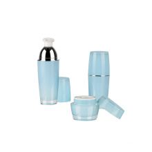 30g 50g empty blue double wall acrylic cream jars 30ml 50ml plastic lotion serum bottles acrylic jar and bottle set
